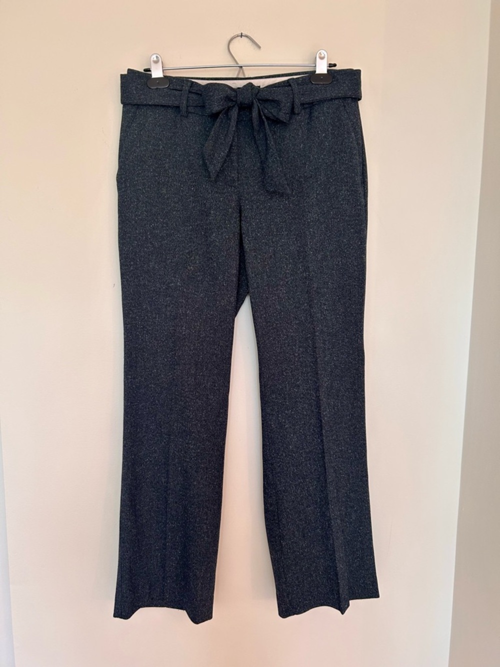 LOFT Julie Navy Wide-Leg Trouser